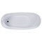 Alfi Brand ALFI brand AB8826 68" White Oval Acrylic Free Standing Soaking Bathtub AB8826 - alternate 7